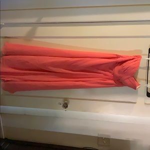 Long pink dress